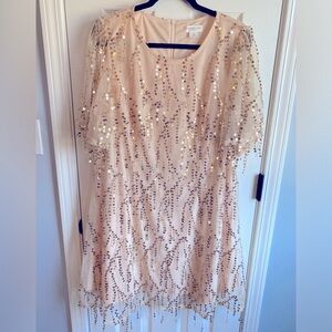 Chic Soul Gold- Rose Gold Sequin Dress
